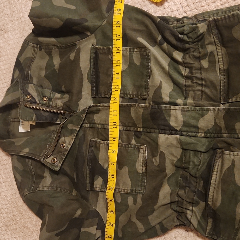 Time and Tru Green Utility Jacket - Picture 6 of 8